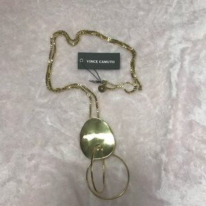 Vince Camuto Gold Statement Necklace New